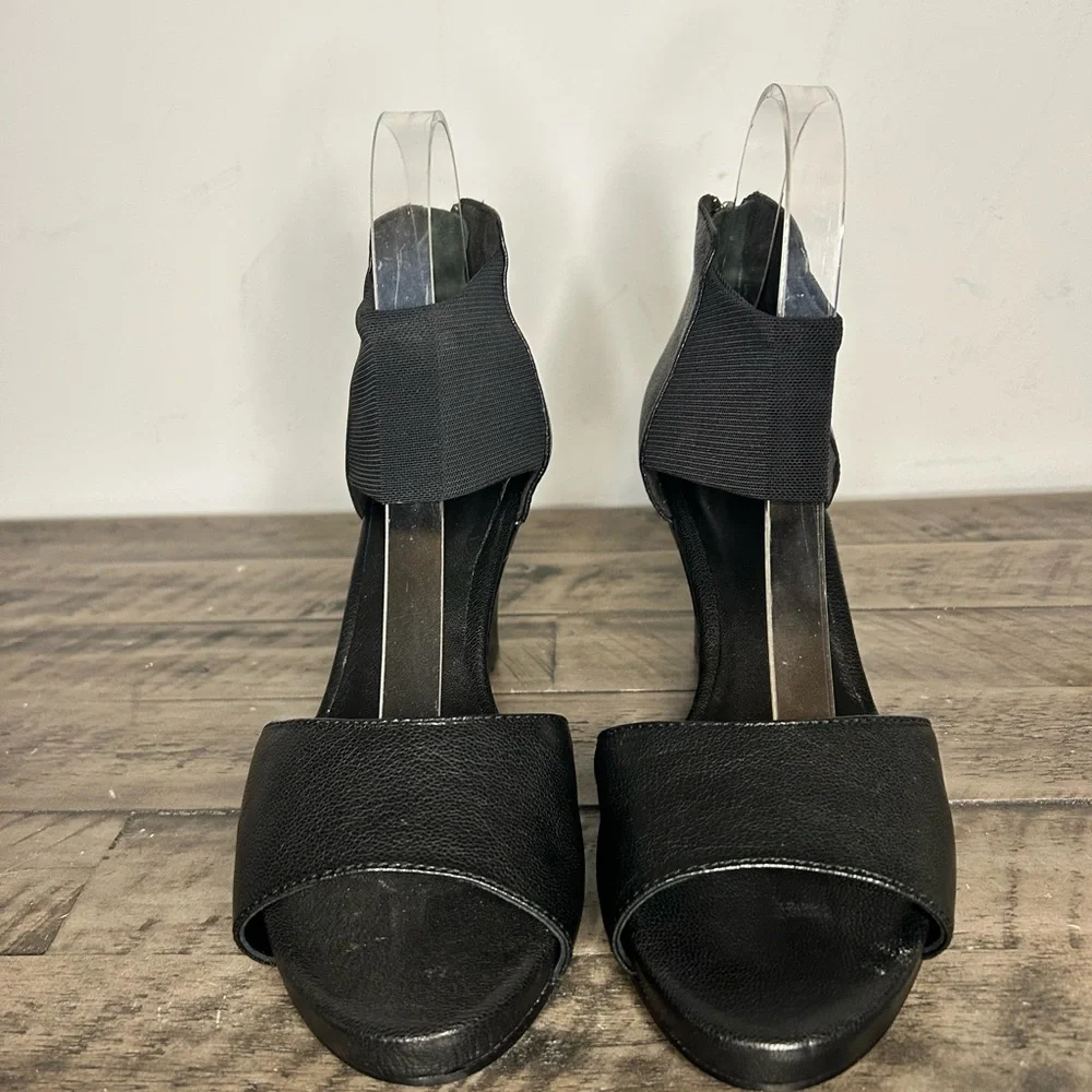 Eileen Fisher Corona Leather Wedge Sandals NWOT